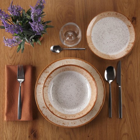 18-PIECE DINNER SET PROVENCE EARTH