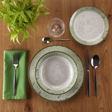 18-PIECE DINNER SET PROVENCE EMERALD