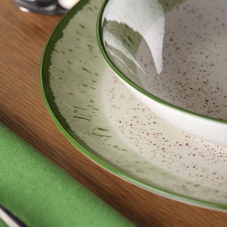 18-PIECE DINNER SET PROVENCE EMERALD
