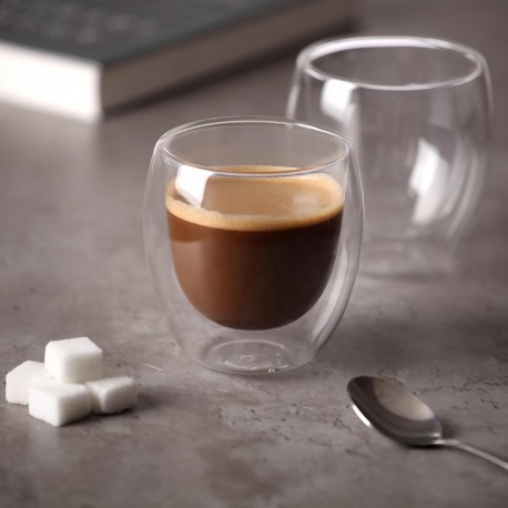 DOUBLE-WALLED GLASS TUMBLER