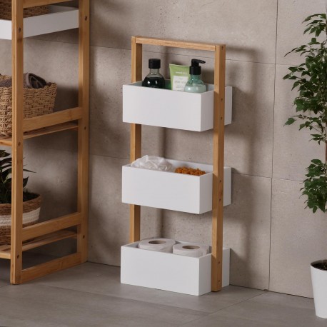 WHITE 3-SHELF UNIT