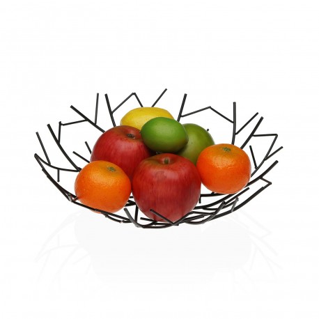 BLACK 30CM FRUIT BASKET