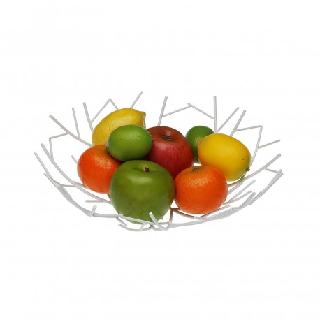 WHITE 30CM FRUIT BASKET