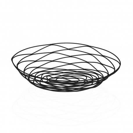 BLACK OVAL FRUIT BASKET