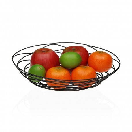 BLACK OVAL FRUIT BASKET