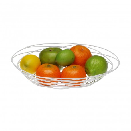 WHITE OVAL FRUIT BASKET