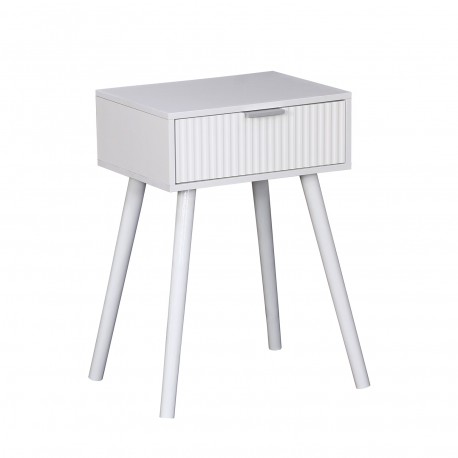 NOLAN WHITE BEDSIDE TABLE