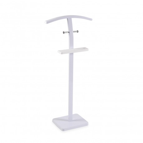 WHITE VALET STAND WITH TRAY