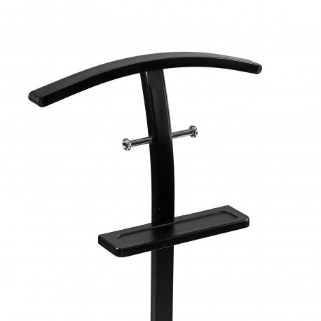 BLACK VALET STAND WITH TRAY
