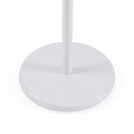 WHITE COAT STAND WITH WOOD TIPS