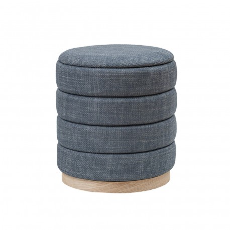 GREY PUFF WITH STORAGE
