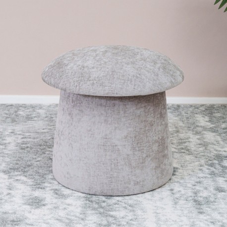 GREY PUFF WITH STORAGE