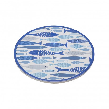 BLUE 3D FISH TRIVET