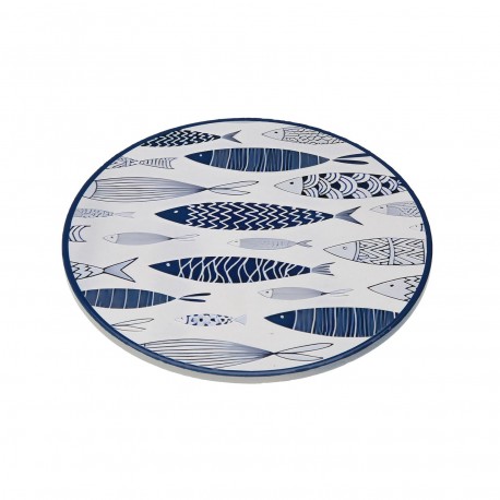 BLUE 3D FISH TRIVET