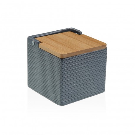 GREY HONEYCOMB SALT BOWL