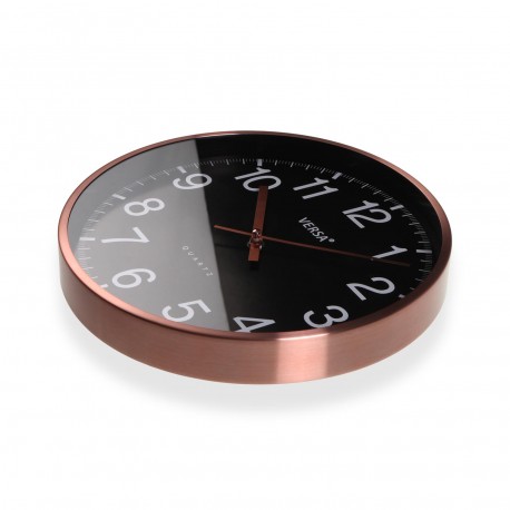 BLACK WALL CLOCK 30CM