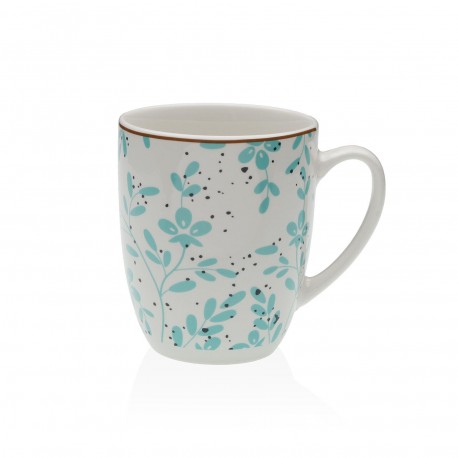 TURQUOISE FLOWER MUG