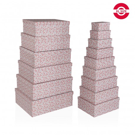 SET OF 15 ROSES CARDBOARD BOXES
