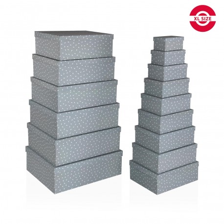 SET OF 15 FLOWER CARDBOARD BOXES