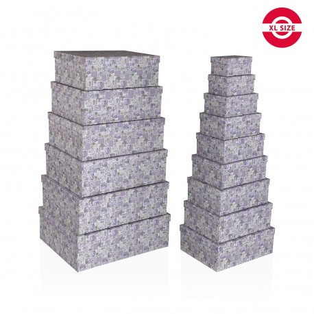 SET OF 15 LAVENDER BOXES