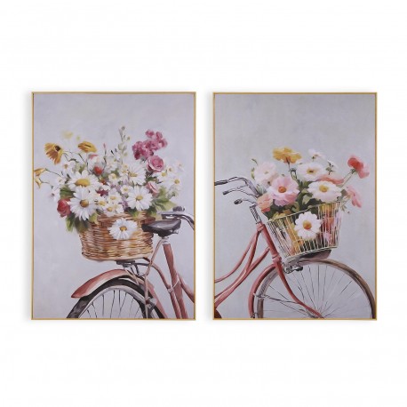 ASSORTMENT OF 2 BICYCLE PICTURES 50 X 70