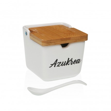 AZUKREA WHITE SUGAR BOWL