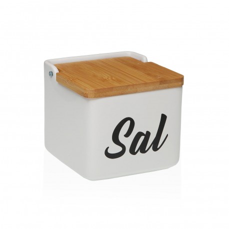 WHITE SAL SALT BOWL