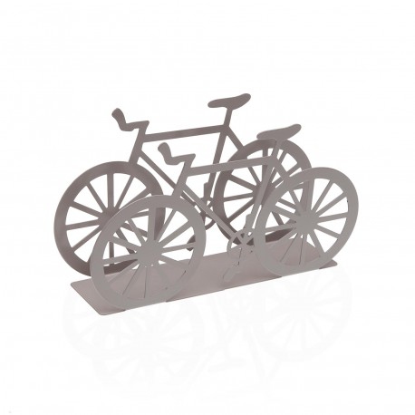 WHITE BIKE METAL NAPKIN HOLDER