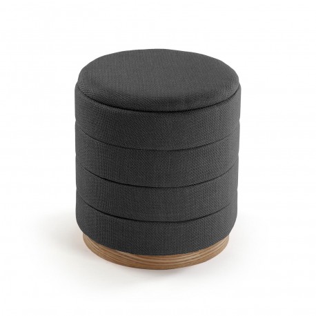 GREY PUFF WITH STORAGE