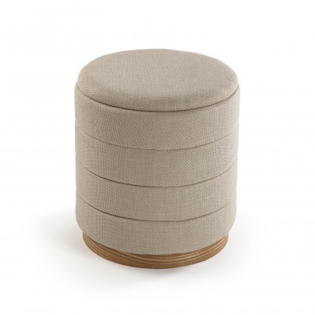 BEIGE PUFF WITH STORAGE