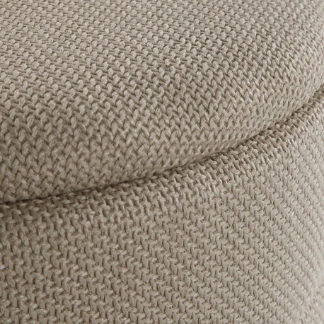 BEIGE PUFF WITH STORAGE