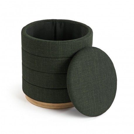 GREEN PUFF WITH STORAGE
