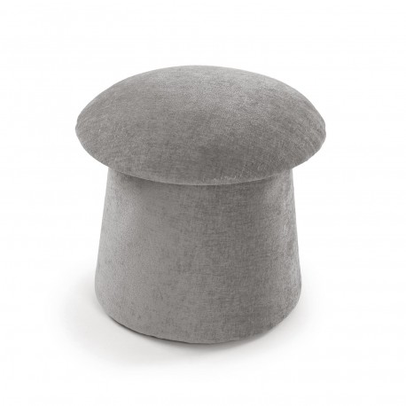 GREY PUFF WITH STORAGE