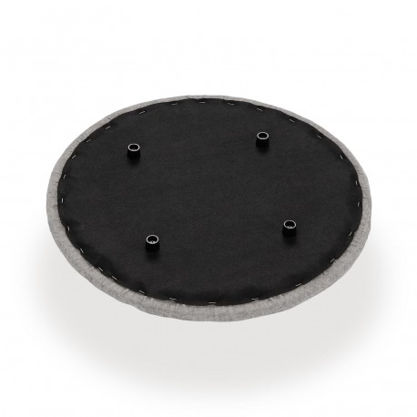 GREY PUFF WITH STORAGE