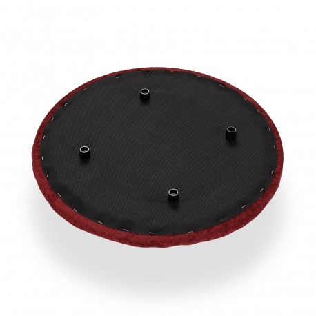 RED PUFF WITH STORAGE