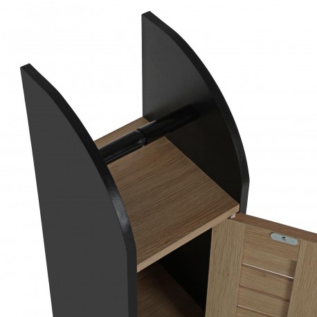 BLACK BATHROOM ORGANISER SHELF