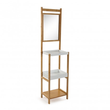 BAMBOO SHELF WITH MIRROR