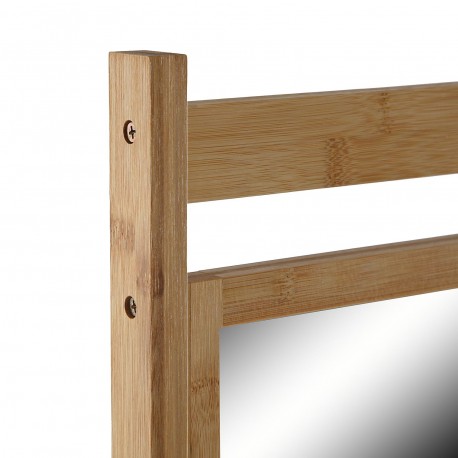 BAMBOO SHELF WITH MIRROR