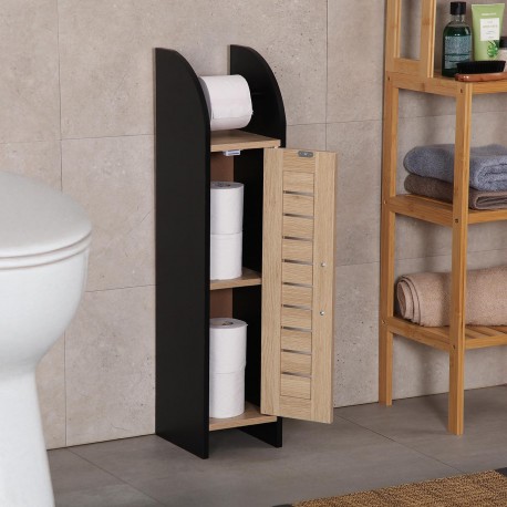 BLACK BATHROOM ORGANISER SHELF