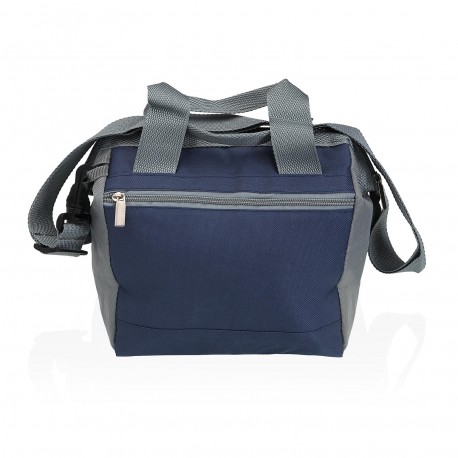 GREY AND BLUE 7L INSULATED LUNCH BOX