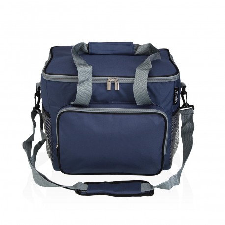 GREY AND BLUE 27L INSULATED LUNCH BOX