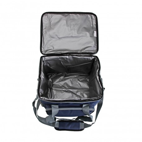 GREY AND BLUE 27L INSULATED LUNCH BOX