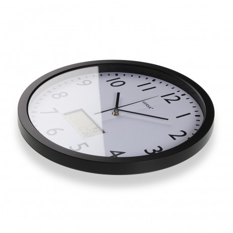 BLACK METEO WALL CLOCK