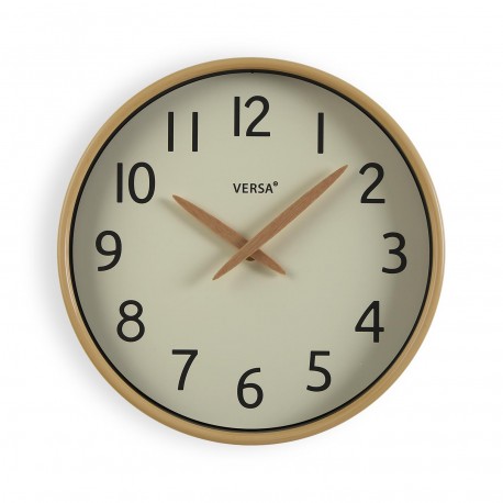 LIGHT WOOD EFFECT WALL CLOCK 30CM