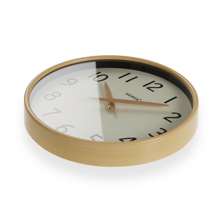 LIGHT WOOD EFFECT WALL CLOCK 30CM