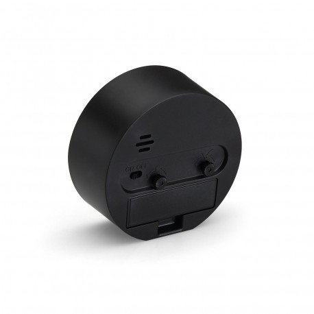 BLACK ALARM CLOCK 8.5 CM
