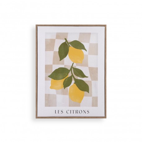 FRAMED CANVAS PRINT 30X40 LEMONS