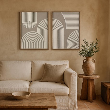 FRAMED CANVAS 45X60 FLAREY