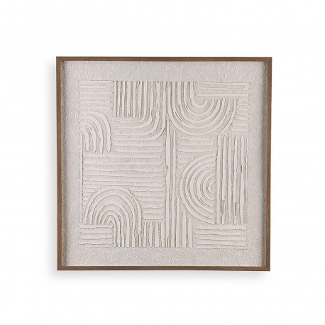 FRAMED CANVAS 60X60 CLAY
