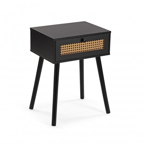 AHEDO BLACK BEDSIDE TABLE